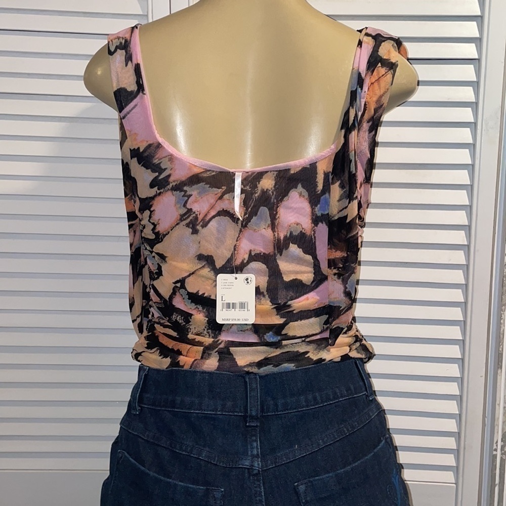 NWT Avenue Print Tank Top Size L - Picture 7 of 8